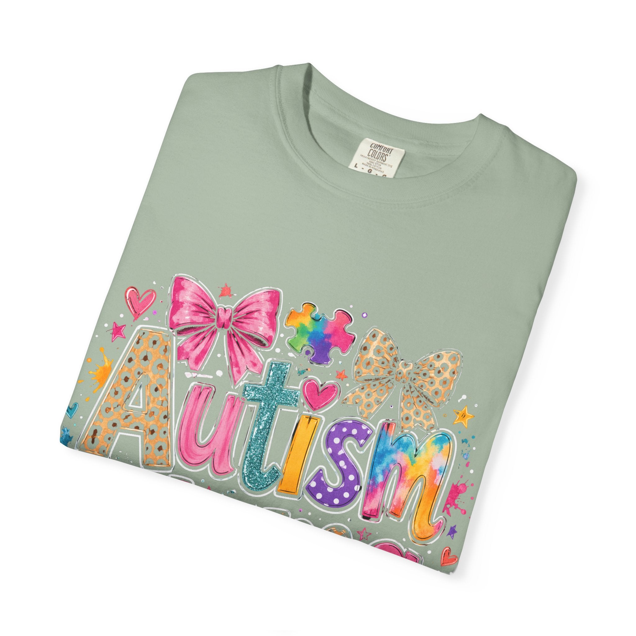Autism Mama T-Shirt — Colorful Puzzle Heart Mom Tee for Autism Awareness