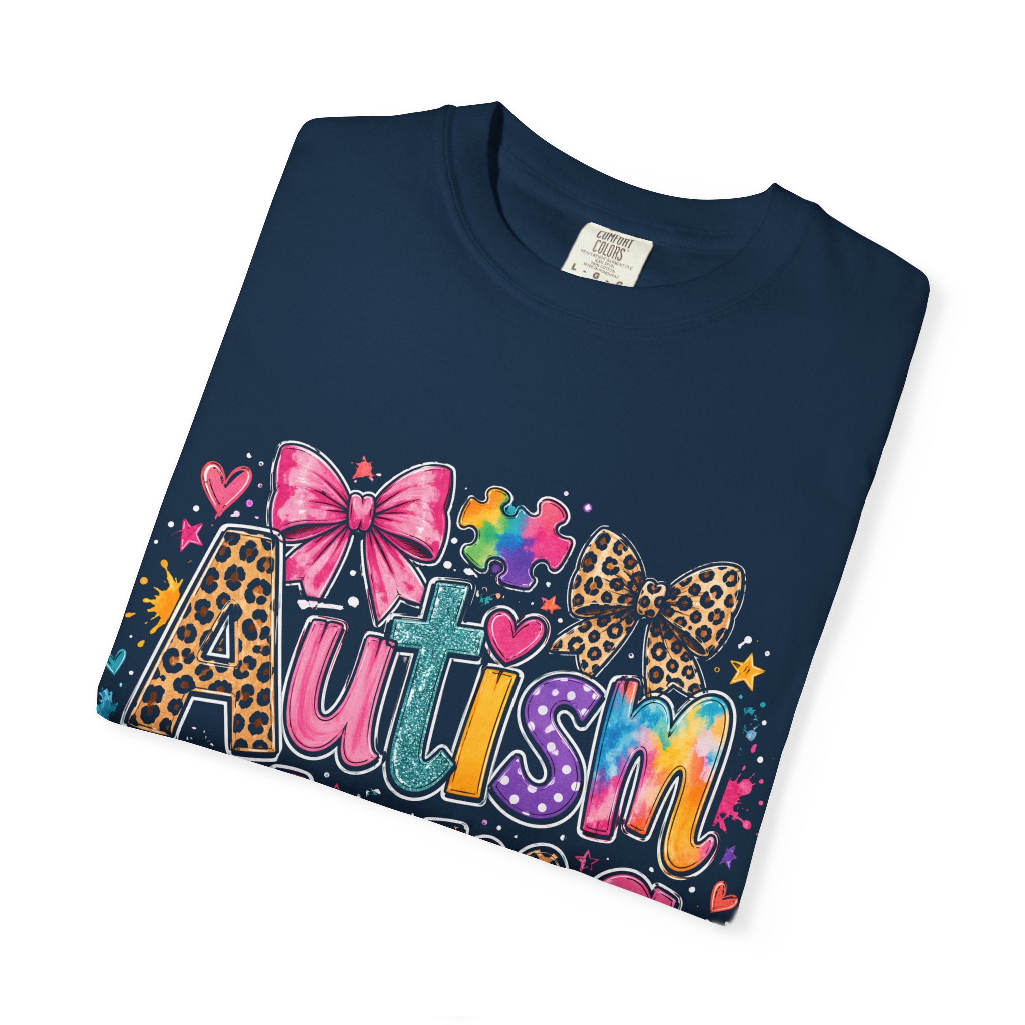 Autism Mama T-Shirt — Colorful Puzzle Heart Mom Tee for Autism Awareness