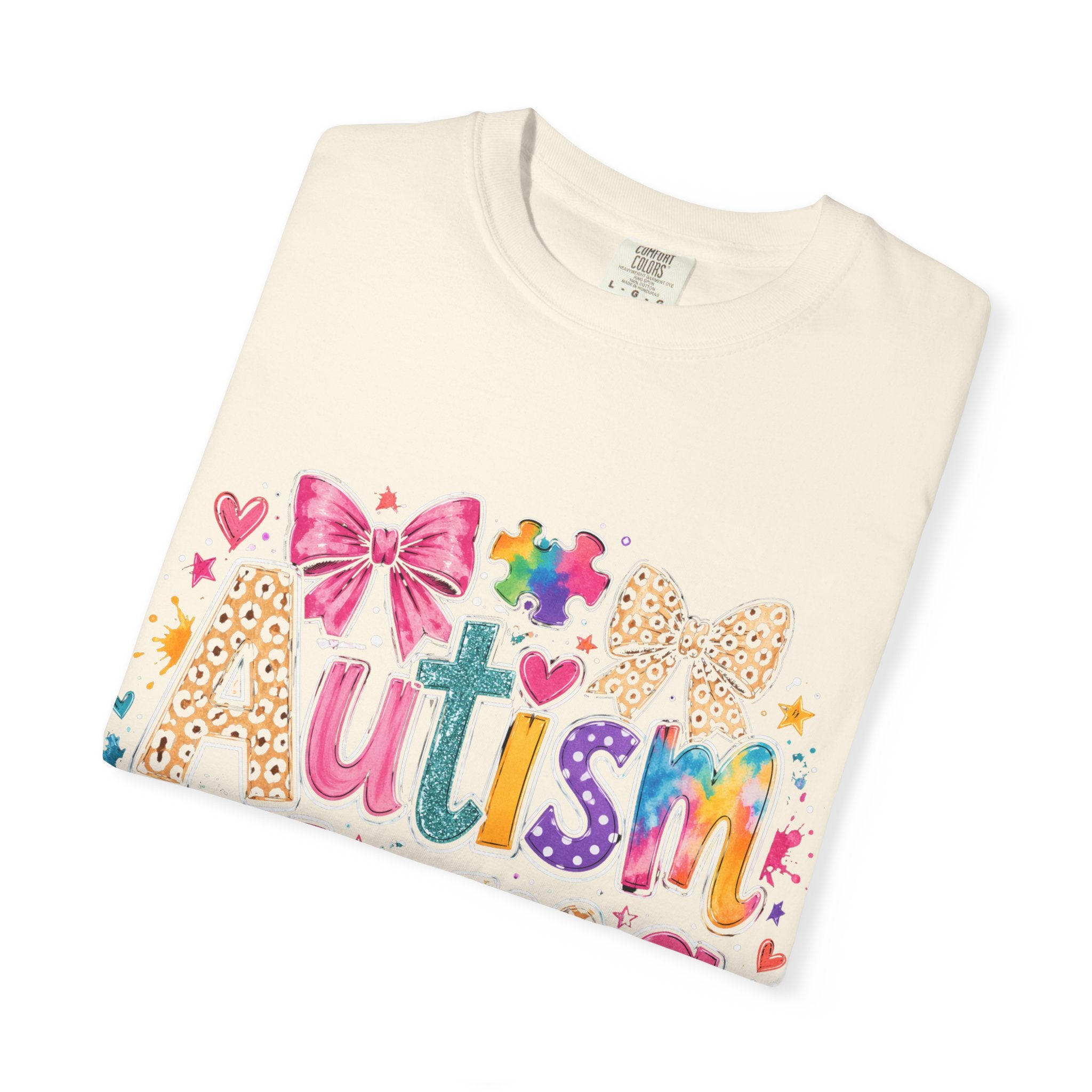 Autism Mama T-Shirt — Colorful Puzzle Heart Mom Tee for Autism Awareness