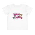 Charge It to My Daddy Toddler Tee — Cute Leopard Bow Kids Shirt