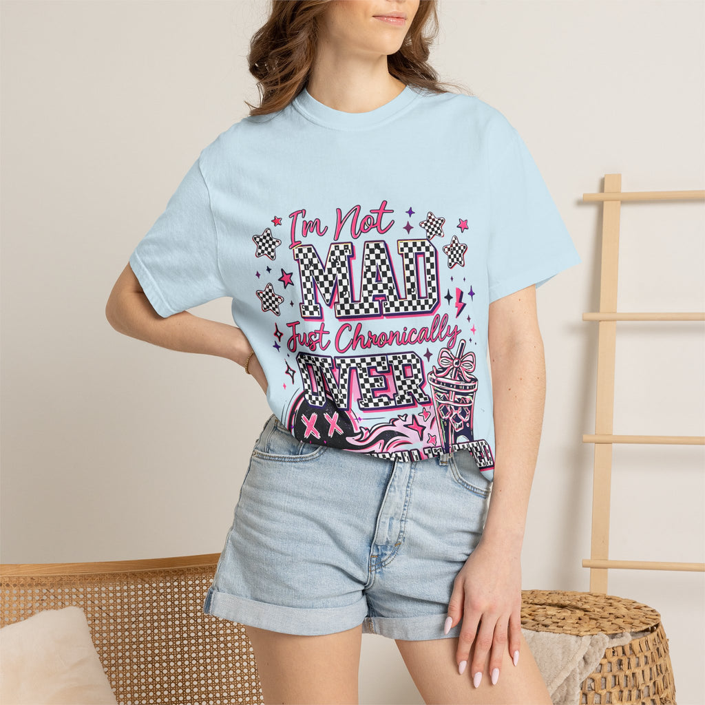 T-Shirt — "I’m Not Mad, Just Chronically Overstimulated" Graphic Tee