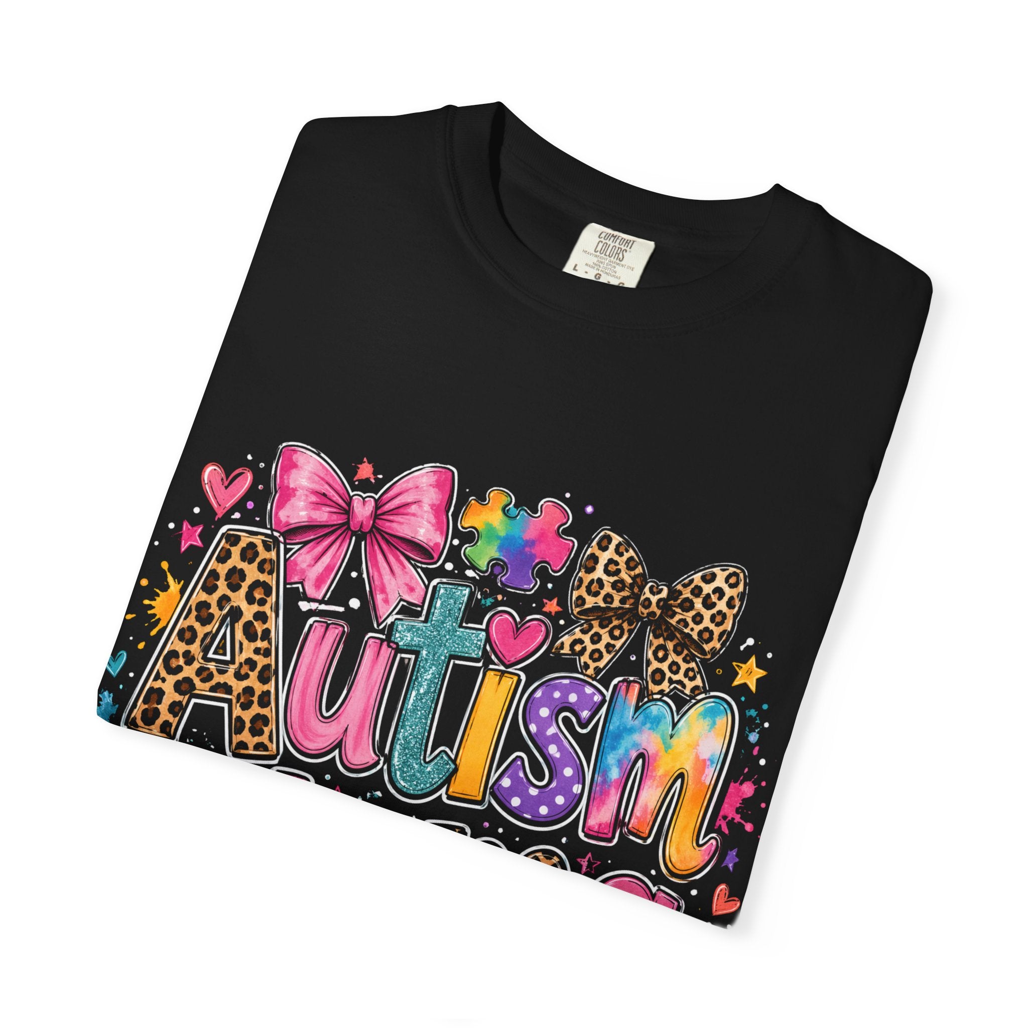 Autism Mama T-Shirt — Colorful Puzzle Heart Mom Tee for Autism Awareness