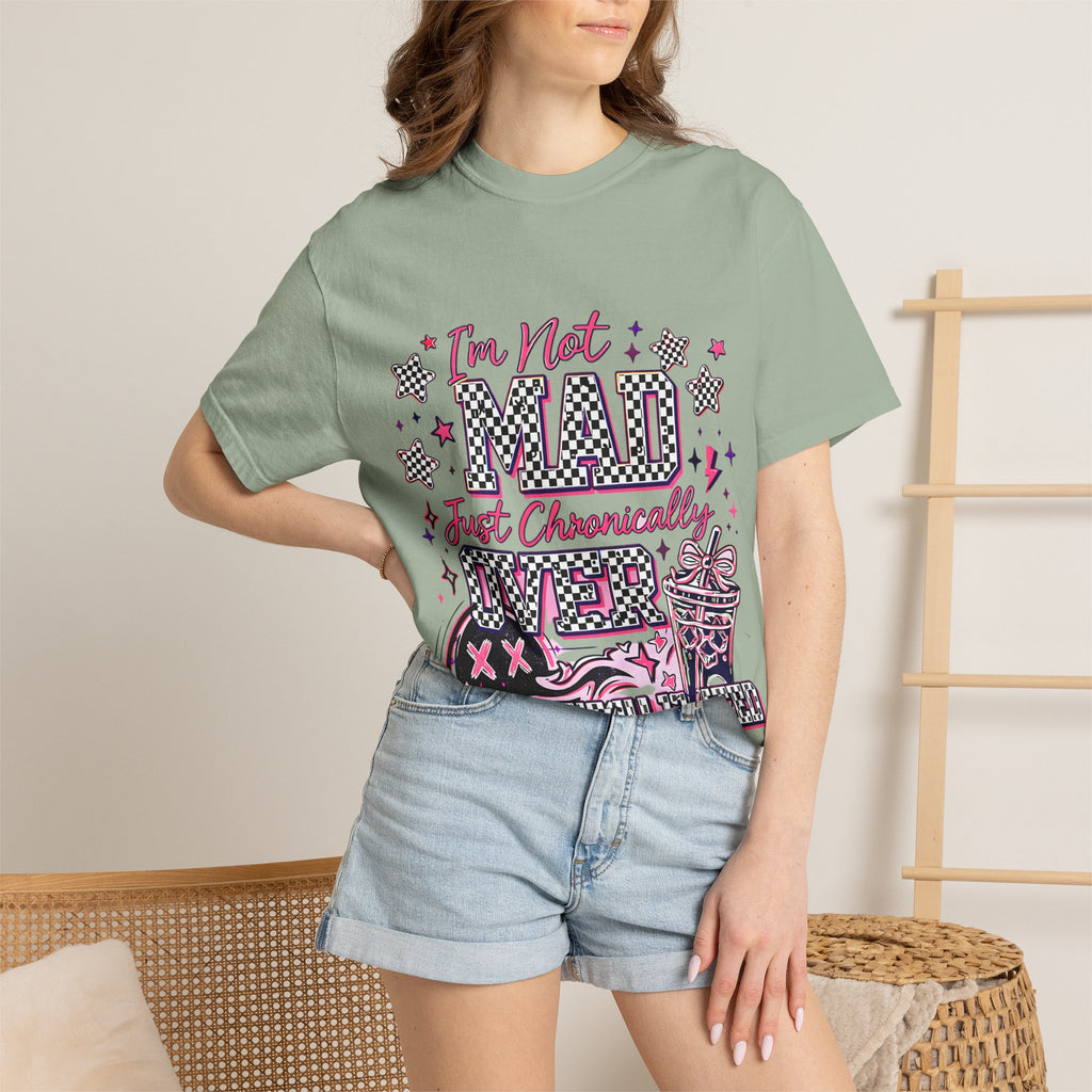T-Shirt — "I’m Not Mad, Just Chronically Overstimulated" Graphic Tee