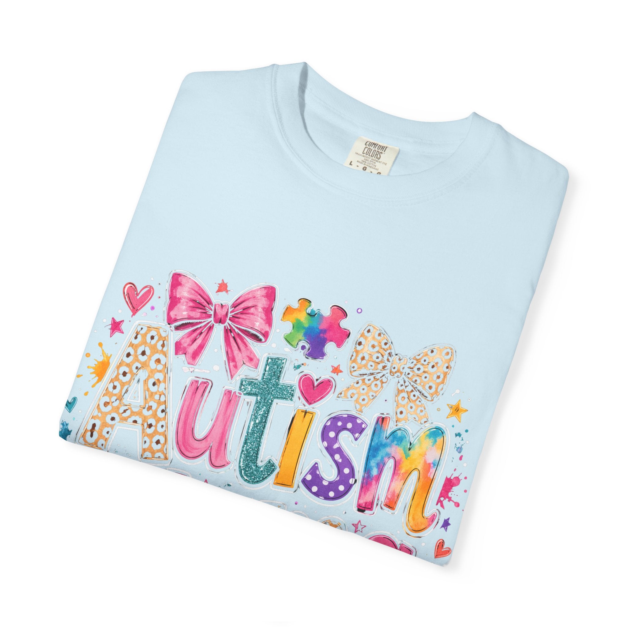 Autism Mama T-Shirt — Colorful Puzzle Heart Mom Tee for Autism Awareness